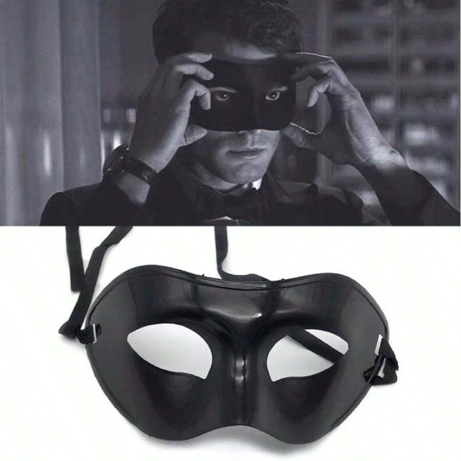 Máscara Veneziana de Luxo - Festa Fantasia Baile Halloween Carnaval - Preto - Visão 1