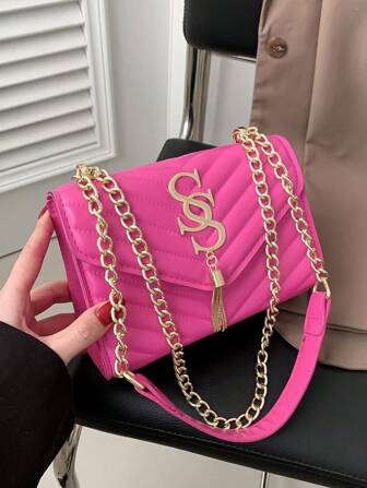 Fashionable Armpit Chain Mini Shoulder Bag, New Crossbody Purse For Phone And Wallet