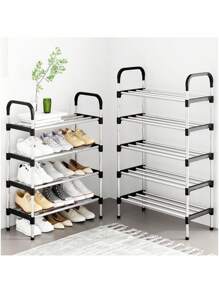 1pc 3/4/5/6 Tier Shoe Rack Organizer - Silver - View 5