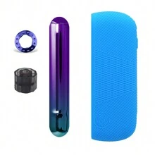 3-in-1-Set Stiftaufsatz Ring + Seitenabdeckung + Silikonhülle als Ersatzzubehör für IQOS ILUMA, Abdeckung, Haarzubehör, Raucher-Zubehör, zum Gebrauch von Verdampfern, Zigarettenaufbewahrung, Raucher-Verdampfer