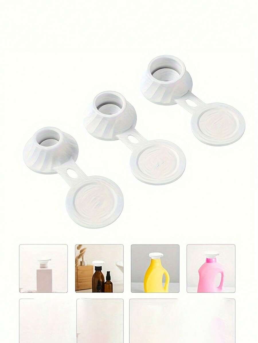 3 Packs Vertical Bottle Stand Cap Set For Shampoo, Conditioner, Shower