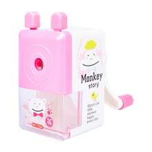 1pc Automatic Pencil Sharpener Hand Cranked Pencil Sharpener For Primary School Students Cartoon Pencil Sharpener Creative Stationery Cartoon Pencil Sharpener - A - View 5