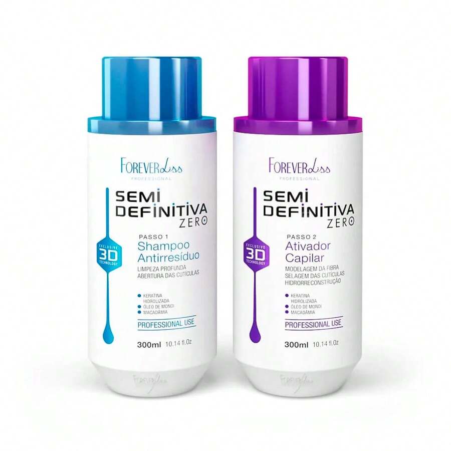 Zero Semi-Permanent Straightening Kit 2x300ml Forever Liss
