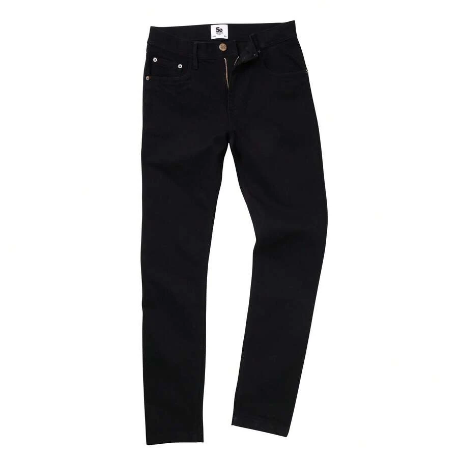 Vaqueros ajustados al máximo para hombres AWDis So Denim (negro) - Negro - Ver 1