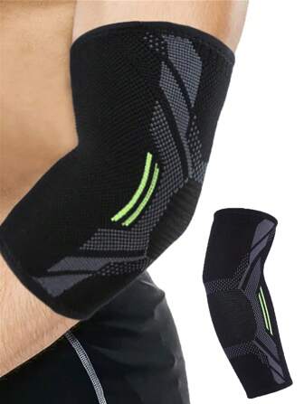 1件装 S/M/L/XL 户外运动速干弹力护肘保护支撑篮球臂套护肘男女通用