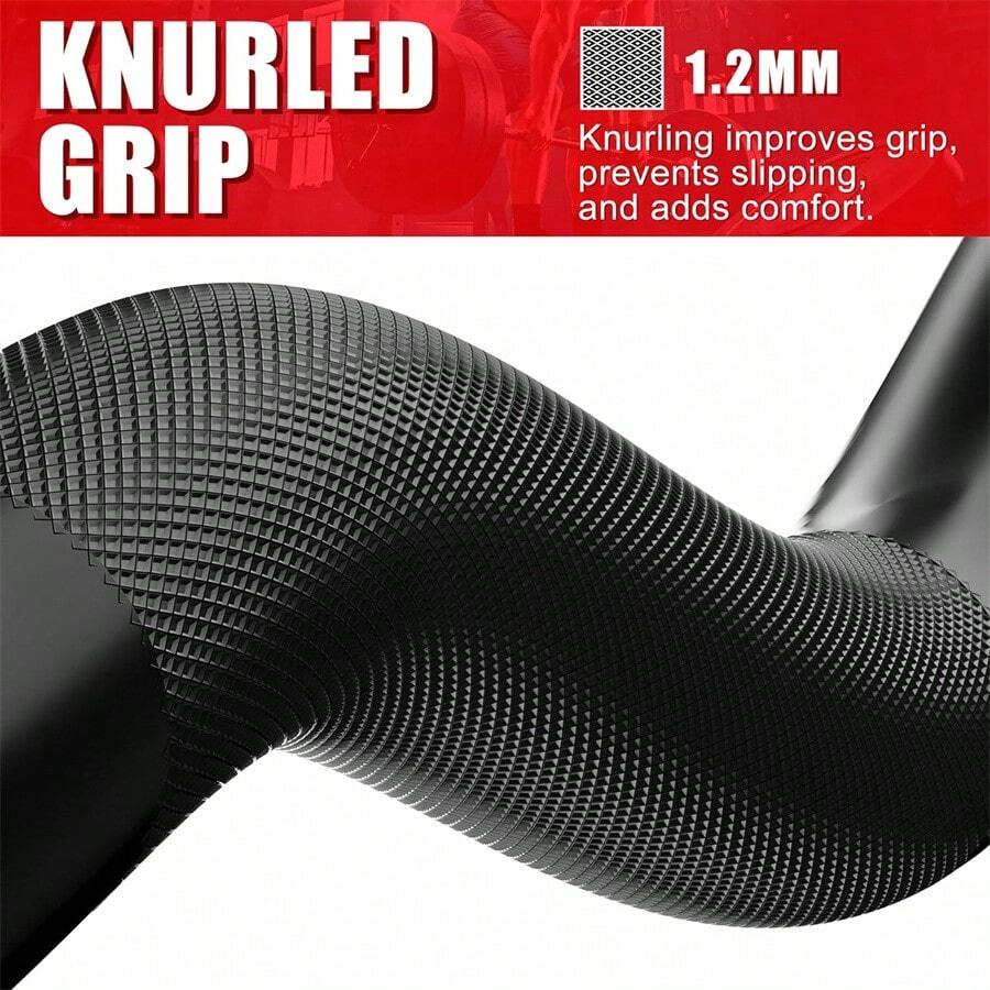 Barbell Curl Bar EZ Bar Strength Training Bar Threaded Chrome Barbell