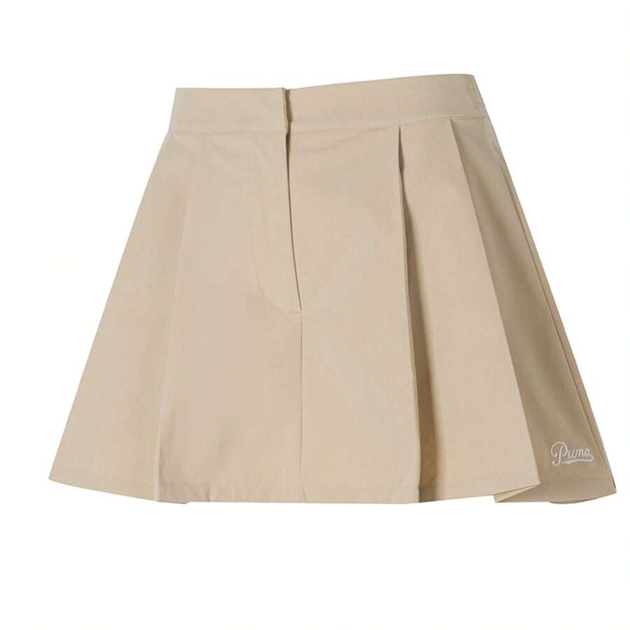 Puma TEAM CC 编织短裙女运动迷你短裙户外休闲透气短裙 630945-83 - 烤杏仁色 - 查看 1