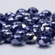 115/85/65 pièces 4 6 8mm Perles d'écarteur en cristal de verre taillé AB orange pour la fabrication des bijoux, DIY Bracelet Aiguille Collier Artisanat Fournitures Fait Main