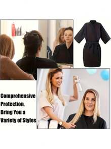 1pc Beauty & Haircare Specialty Smock, Waterproof Hair Salon Coloring/Cutting Apron, Adjustable & Breathable Fabric Hairstylist Gown - Haircare, Dyeing, Trimming, Spa Tools & Accessories,Hair Tools,Hair Products And Accessories For Barber Salon Beauty Travel Essentials