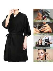 1pc Beauty & Haircare Specialty Smock, Waterproof Hair Salon Coloring/Cutting Apron, Adjustable & Breathable Fabric Hairstylist Gown - Haircare, Dyeing, Trimming, Spa Tools & Accessories,Hair Tools,Hair Products And Accessories For Barber Salon Beauty Travel Essentials