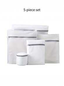 1/3/5 件网眼洗衣袋，洗衣机保护袋，优质拉链，旅行收纳袋，洗衣袋，适用于洗衣服、衬衫、胸罩、袜子、长袜、内衣裤鞋子牛仔裤靴子裙子、春季、简约、夏季上衣 - 洗衣袋(灰色) - 查看 16