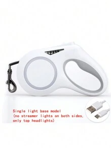 Smycz dla zwierząt domowych z automatycznym zwijanym przewodem LED Light USB do ładowania Smycz dla golden retrievera Akcesoria dla zwierząt Łańcuch dla psa