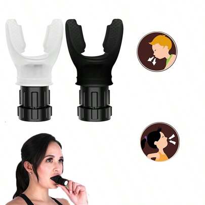 1 件呼吸阻力训练器，肺功能训练器健身房配件，运动，健身房，家庭锻炼，运动配件，健身房配件，CrossFit 配件