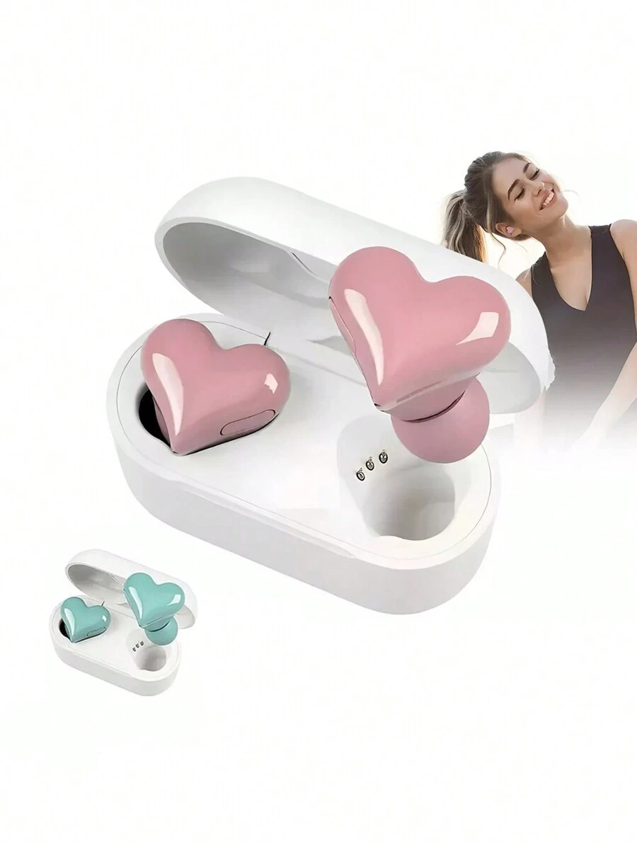 Auriculares En Forma De Corazón Bluetooth Cancelación Ruido