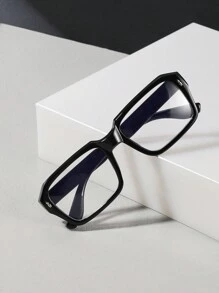 1 PC Men's Acrylic Light Business Rectangle Fashion Eyeglasses For Daily Reading And Work Commuting Glasses Accessories