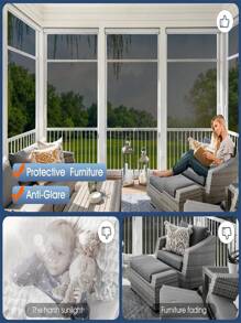 Window Film One Way Daytime Privacy Window Tint For Home, Sun Blocking Anti UV Heat Blocking See Out Not In Reflective Mirror Film Window Door Covering Glass Tinting Film,Stickers,Wall Decal, Vinyl Decal For Home Decorations,Spring Decoration Items Refresh Your Home,Rama Decoration Stickers - Multicolor - View 7