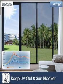 Window Film One Way Daytime Privacy Window Tint For Home, Sun Blocking Anti UV Heat Blocking See Out Not In Reflective Mirror Film Window Door Covering Glass Tinting Film,Stickers,Wall Decal, Vinyl Decal For Home Decorations,Spring Decoration Items Refresh Your Home,Rama Decoration Stickers - Multicolor - View 5