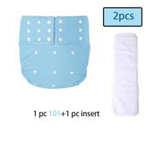 2pcs/Set Adult Cloth Diapers, Including 1pc Adjustable Washable Reusable Waterproof Adult Cloth Diaper And 1pc Replaceable Reusable Diaper Pad, Suitable For Incontinence And Disabled People - Multicolor - View 4