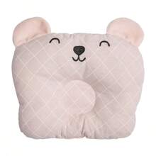 Anatomical Baby Pillow 100% Cotton 23x18cm Luxury Papi Embroidery - 粉紅色菱形 - 查看 1