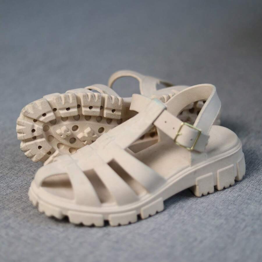 Women's Tractor Sandal Lightness, Fashion, Comfort And Style New Launch 2025 - 米色 - 查看 1