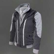 Chaqueta Informal Con Capucha Para Hombre Assassin's Creed - Gris Oscuro - Ver 5