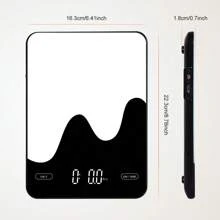 Báscula de cocina inteligente con calculadora nutricional, aplicación gratuita con seguimiento de 30 nutrientes, calorías, proteínas, peso digital en gramos y onzas para pérdida de peso, recargable, 22 libras