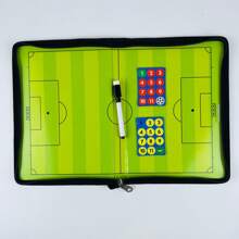 1PC Foldable Soccer Coaching Tactic Board Clipboard, Football Game Soccer Training Equipment, Soccer Whiteboard For Coaches Gear