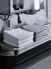6pcs/3pcs/1pc Non-Woven Barista Towels, Suitable For Coffee Machines And Tea Houses - Highly Absorbent, Durable Cleaning Cloths For Wiping Milk And Spills - Random Color Small Square Towels, Great For Mother's Day, Halloween, Christmas Cleaning Rags