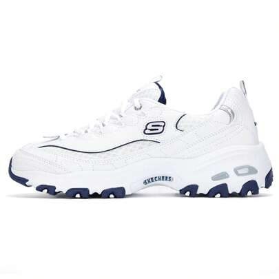 Skechers Women's Platform Sneakers Retro Casual Shoes, Panda Design Athletic Shoes, Chunky Sneakers / Recommend Order 1 Size Smaller, 99999863-WNV