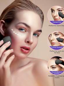 Bộ 15/10/5/1 miếng mút trang điểm đa năng màu đen, mút trang điểm hình giọt nước, dụng cụ trang điểm làm đẹp - Sử dụng được cả khi ướt và khô, mút che khuyết điểm mềm chuyên nghiệp, bộ mút trang điểm mềm, dụng cụ trang điểm đa năng dùng cho kem nền, phấn phủ, che khuyết điểm, phấn mắt, tạo khối và bắt sáng, tuyệt vời cho người mới bắt đầu và người đam mê trang điểm, hình giọt nước, trang điểm, giá rẻ, trang trí phòng, bàn trang điểm, du lịch, phòng ngủ, phụ kiện trang điểm, bông phấn, bông tán trang điểm, bông phấn phủ, mút trang điểm, giá rẻ, quà tặng Giáng sinh, trang điểm, dụng cụ trang điểm, đồ rẻ tiền, quà tặng, quà tặng cho phụ nữ, quà Giáng sinh, quà khuyến mãi, du lịch, đồ rẻ tiền, đồ dùng cần thiết khi đi du lịch - màu đen - Xem 3
