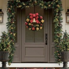 Premium Luxury Wire Garland 2.70m Green Christmas Decoration 200 Branches Can Be Shaped Use In Various Christmas Scenarios - 綠色 - 查看 10