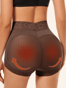 1pc Women's Body Shorts Shaping Slimming Leggings With Non-Slip Silicone Grip, Tummy Control Butt Lifter Body Shaper,Suitable For Daily Wear
