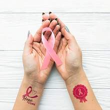 10 Sheets Breast Cancer Awareness Temporary Tattoos Pink Ribbon Tattoos Stickers Breast Cancer Survivor Gifts Stickers Waterproof Butterflies Pink Ribbon Fake Tattoos For Party Supplies