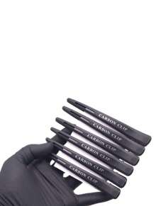 Kit With 6 Highly Resistant Carbon Duckbill Clips For Progressive - Black - View 3