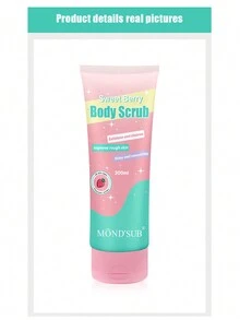 MOND'SUB Tẩy Tế Bào Chết Toàn Thân Berry Tẩy Tế Bào Chết Cho Tay Và Chân Dưỡng Ẩm Sâu Và Tẩy Tế Bào Chết Nhẹ Nhàng Cho Nam Và Nữ – Dưỡng Ẩm Và Nuôi Dưỡng Da 200ml - Hồng - Xem 2