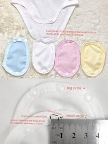 Single Layer Fabric (Thin) Infant Romper Crotch Extender, Applicable To Some Plastic Button Styles, 1pc/2pcs/4pcs/8pcs Set, Random Button Styles