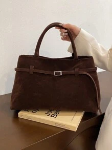 Bolso con hebilla de diseño único, nueva colección otoño-invierno 2024. Bolso casual de trabajo para mujer. Bolso de moda, bolso caliente de mujer para otoño e invierno. Bolsos de mano para damas.
