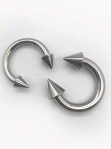 1 pieza Aro de nariz de gran tamaño de acero inoxidable, aro de septum de nariz, pendiente de hueso de la oreja, joyería multiusos de perforación corporal de múltiples dimensiones, disponible para hombres y mujeres, propósito especial, perforación a juego, cómodo de llevar