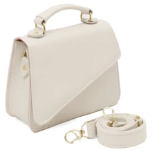 Kit 3 Women's Crossbody Bag Mini CLUTCH Adjustable Small Hand Bag - Rượu sâm banh - Xem 2