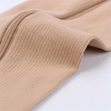 Sports Outdoor Women's Toeless Compression Socks - 20-30mmHg Knee High Support Stockings, Side Zip Knee High Socks, Open Toe Design For Comfort And Breathability