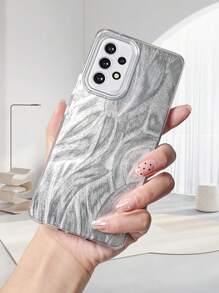 1 قطعة من حالة الهاتف ذات الإطار الصلب من البلاستيك وأرجل مصنوعة من مادة TPU اللينة ضد الصدمات والسقوط، ذات نمط ريشي أنيق، متوافقة مع أجهزة أبل آي فون 11/12/13/14/15 و سلاسل A/S و Redmi و OPPO A