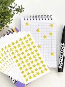 600/1200 Peças - Adesivos Estrela Dourada, 10 Folhas de Adesivos Estrela Dourada Holográfica para Recompensa de Crianças, Adesivos Estrela Folheada a Ouro, Adesivos Estrela Pequena para Agenda Escolar, Quadro de Comportamento, Suprimentos para Professor de Sala de Aula, Natal - Multicolorido - Visão 5