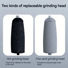 1件装电动磨脚器，电动磨脚器，电子磨脚器，创意电子磨脚器，家用去茧器，可充电式去茧器，专业足部护理套装足部按摩器 - 黑色 - 查看 4