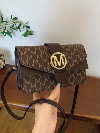 Fashionable Handheld & Shoulder Small Square Bag, Versatile For Girls