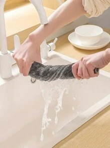 6pcs/3pcs/1pc Non-Woven Barista Towels, Suitable For Coffee Machines And Tea Houses - Highly Absorbent, Durable Cleaning Cloths For Wiping Milk And Spills - Random Color Small Square Towels, Great For Mother's Day, Halloween, Christmas Cleaning Rags