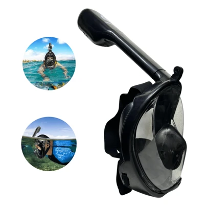 Máscara De Mergulho Snorkel Full Face Suporte Para Câmera