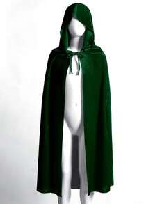 1pcFestival Hooded Cape Performance Costume Various Party Costumes Play Cape Props - Multicolor - View 3