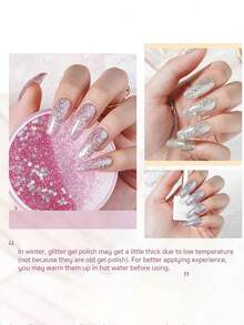 Gaoy 6 Pcs Gel Nail Polish Set - 3 - Silver - View 3