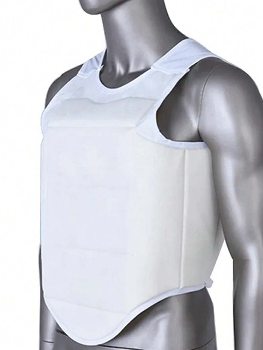 1pc Taekwondo & Boxing Chest Protector - White - View 1