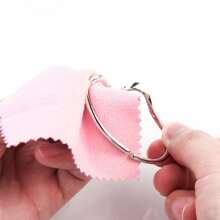 50/20pcs Jewelry Gold & Silver Cleaning Cloth Silver Polishing Cloth For Gold Platinum Small Polish Cloth